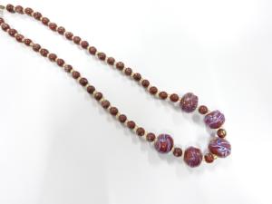 アンティーク　トンボ玉　ネックレス